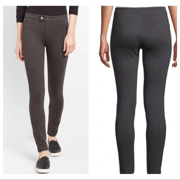 Vince Mid-Rise Tab-Front Ski Pants.